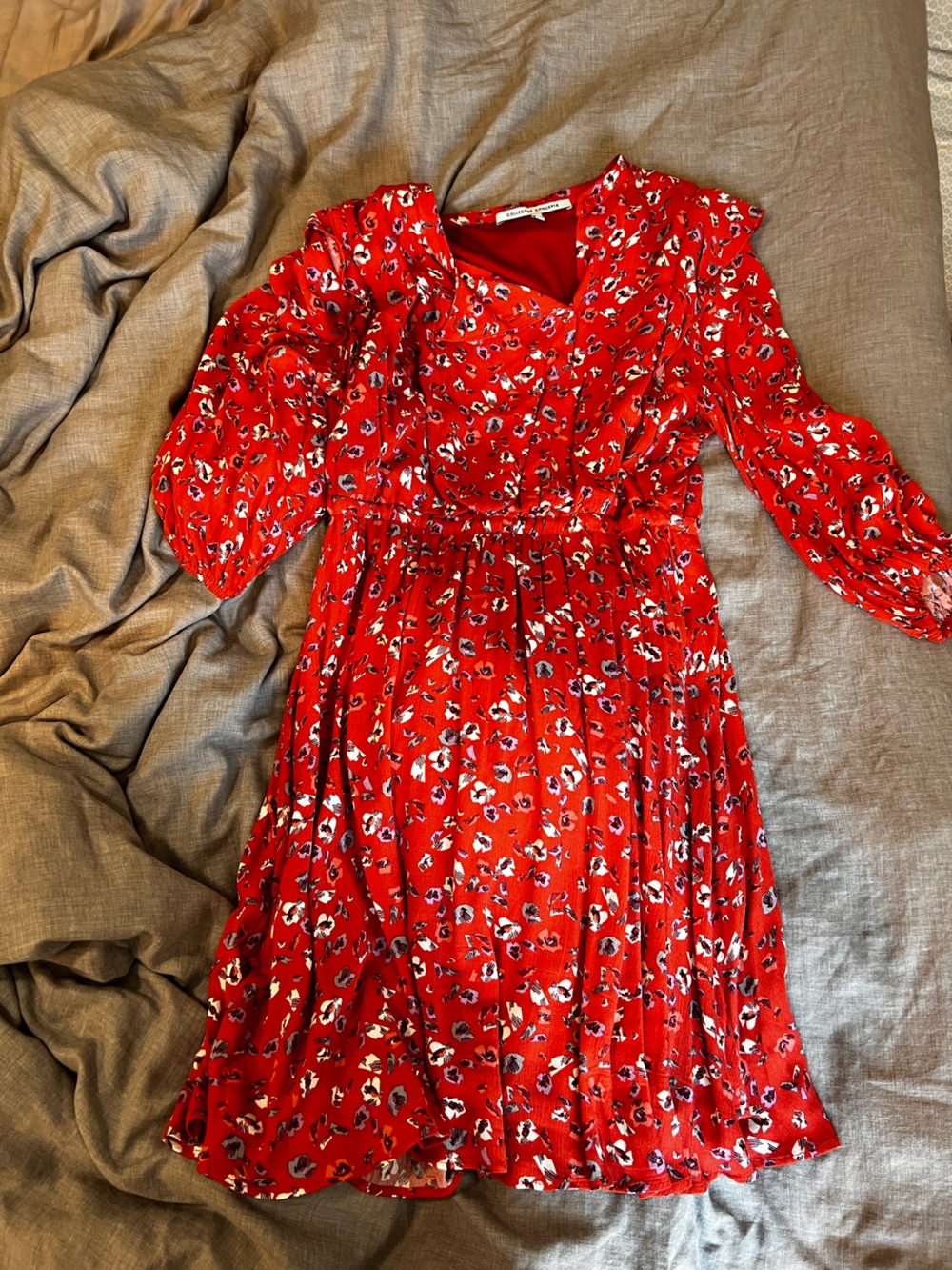 Collective Concepts NWOT Orange Floral Dress